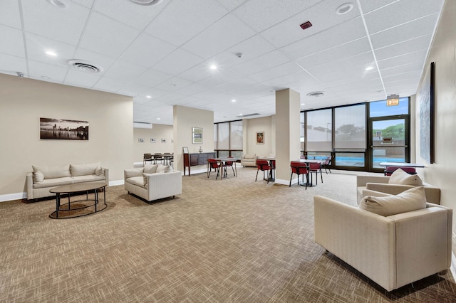 1636 N Wells St Unit 1503, Chicago, IL 60614 - common area with a paneled ceiling
