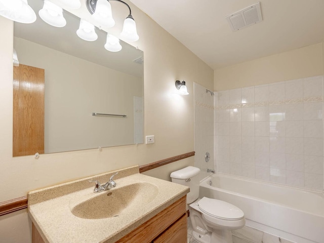 930 W Bryn Mawr Ave, Roselle, IL 60172 - full bath with vanity, toilet, and shower / bathtub combination