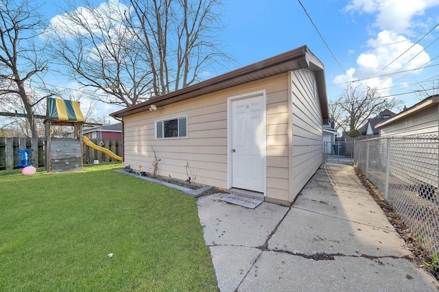18006 Oakwood Ave, Lansing, IL 60438 - view of outdoor structure featuring a playground