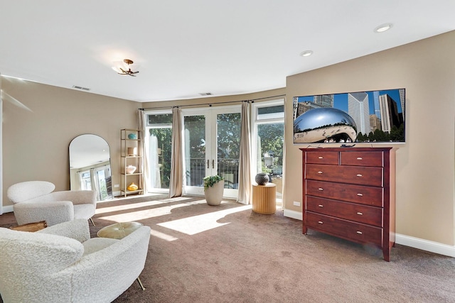 5843 N Oconto Ave, Chicago, IL 60631 - living area featuring plenty of natural light, carpet flooring, baseboards, and recessed lighting