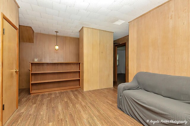 2618 Kashmiri Ave, Mchenry, IL 60050 - sitting room with light wood-type flooring and wooden walls