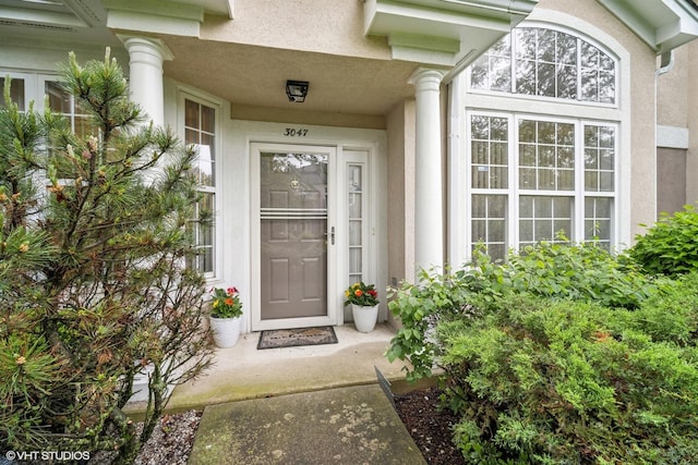 3047 Lexington Ln, Glenview, IL 60026 - entrance to property featuring stucco siding