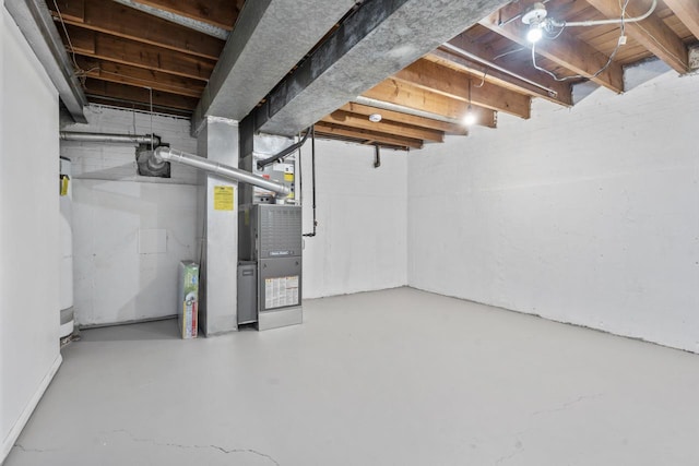 2N439 Bernice Ave, Glen Ellyn, IL 60137 - unfinished basement with heating unit