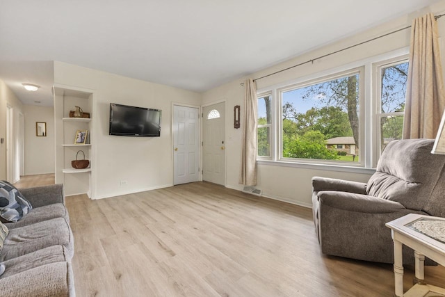 2N439 Bernice Ave, Glen Ellyn, IL 60137 - living room with light wood-type flooring and baseboards