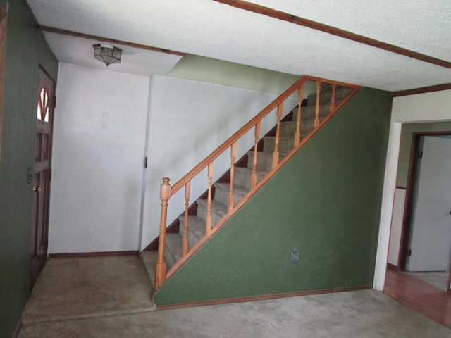 786 N Van Auken St, Elmhurst, IL 60126 - stairs featuring carpet flooring and baseboards