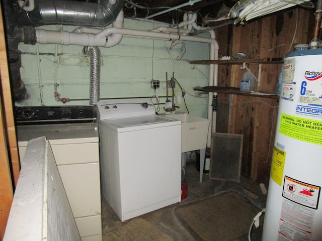 786 N Van Auken St, Elmhurst, IL 60126 - washroom featuring washer / clothes dryer and gas water heater