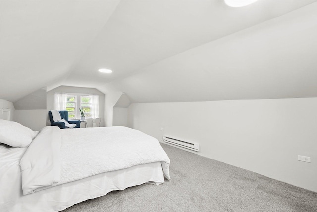5331 W Schubert Ave, Chicago, IL 60639 - carpeted bedroom with baseboard heating and vaulted ceiling