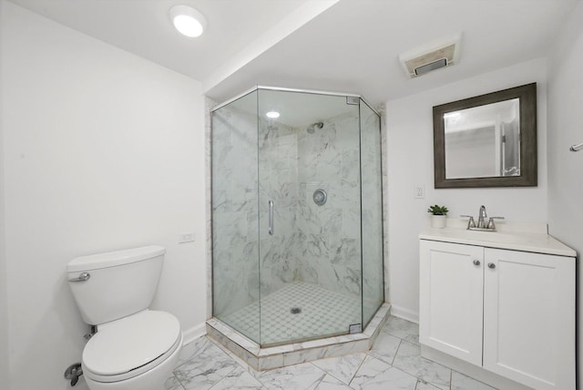 5331 W Schubert Ave, Chicago, IL 60639 - full bathroom featuring marble finish floors, a marble finish shower, and vanity