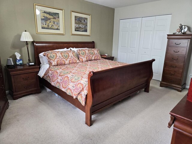 997 W Briarcliff Rd, Bolingbrook, IL 60440 - bedroom featuring light colored carpet and a closet