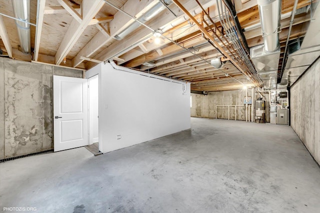 7218 S 78th Ave, Bridgeview, IL 60455 - unfinished basement featuring heating unit and water heater