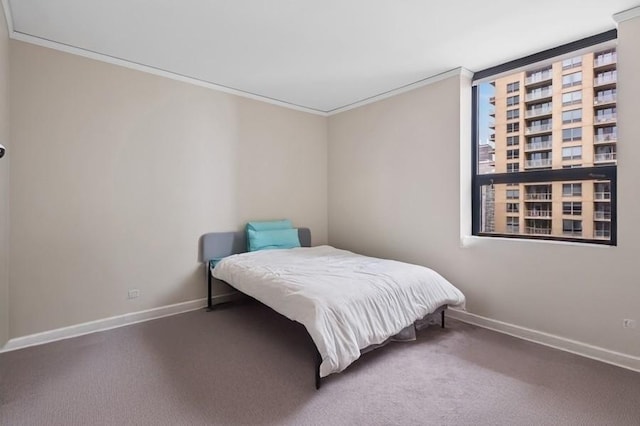201 N Westshore Dr Unit 2608, Chicago, IL 60601 - carpeted bedroom with baseboards and crown molding