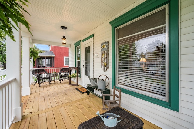 216 S Genoa St, Genoa, IL 60135 - view of wooden porch