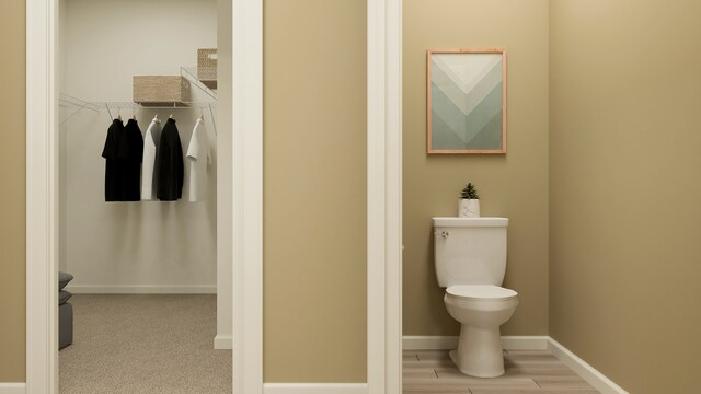 1111 Waterford St, Algonquin, IL 60102 - bathroom with toilet and baseboards