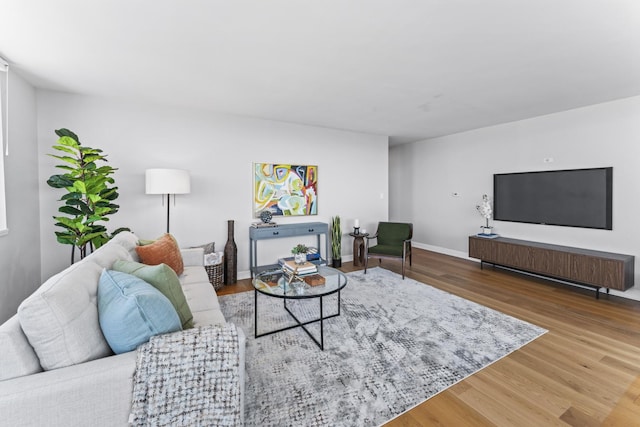 2700 N Hampden Ct Unit 24A, Chicago, IL 60614 - living area featuring wood finished floors and baseboards