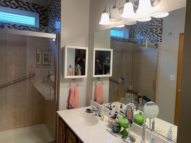 39510 N Cambridge Blvd, Beach Park, IL 60083 - bathroom with a shower stall and vanity
