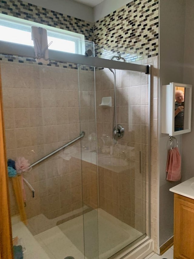 39510 N Cambridge Blvd, Beach Park, IL 60083 - full bathroom featuring a stall shower and vanity