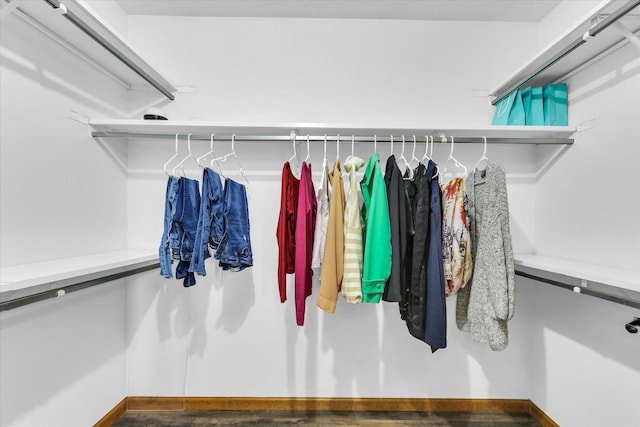 1517 Bridge Point Ln, Champaign, IL 61822 - walk in closet featuring wood finished floors