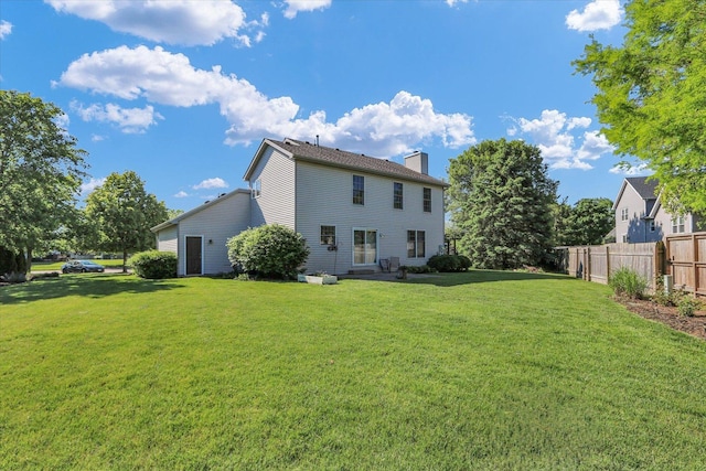 1517 Bridge Point Ln, Champaign, IL 61822 - back of house with a chimney