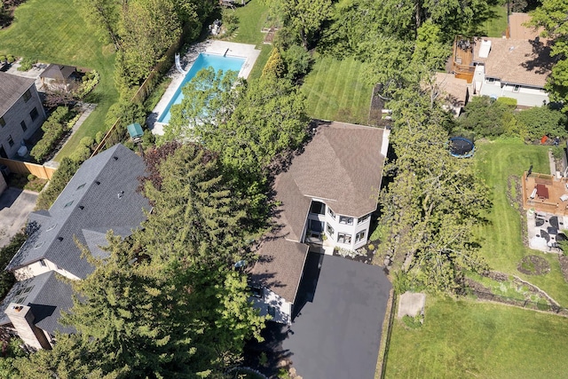 244 Kenmore Ave, Deerfield, IL 60015 - aerial overview of property's location with a pool area