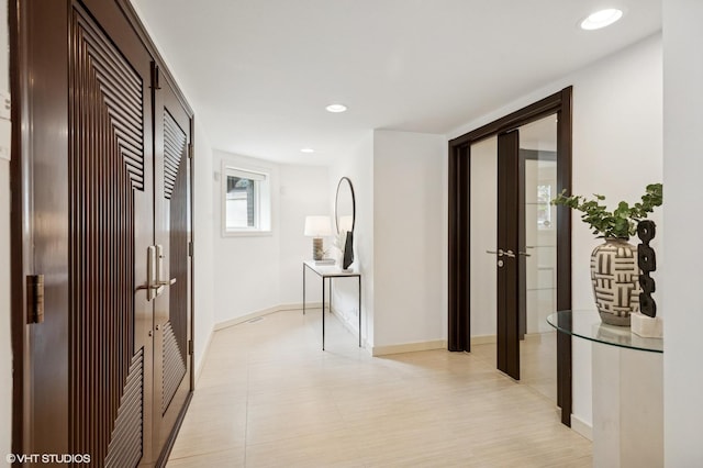 3635 N Paulina St, Chicago, IL 60613 - hallway featuring recessed lighting and baseboards