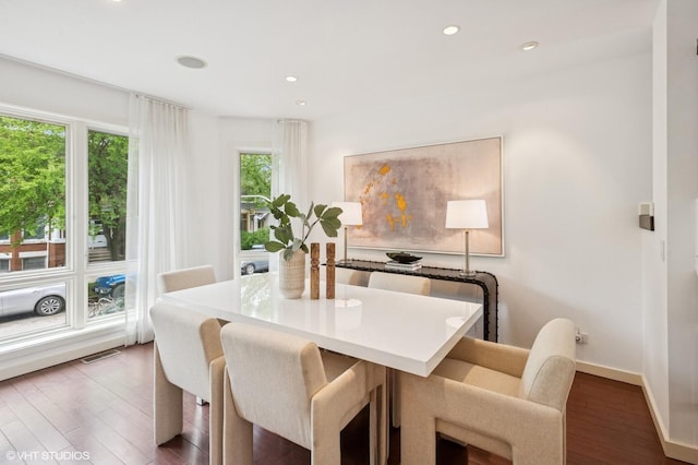 3635 N Paulina St, Chicago, IL 60613 - dining room with healthy amount of natural light, wood finished floors, recessed lighting, and baseboards