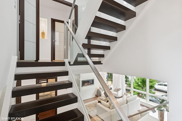 3635 N Paulina St, Chicago, IL 60613 - stairs featuring a towering ceiling