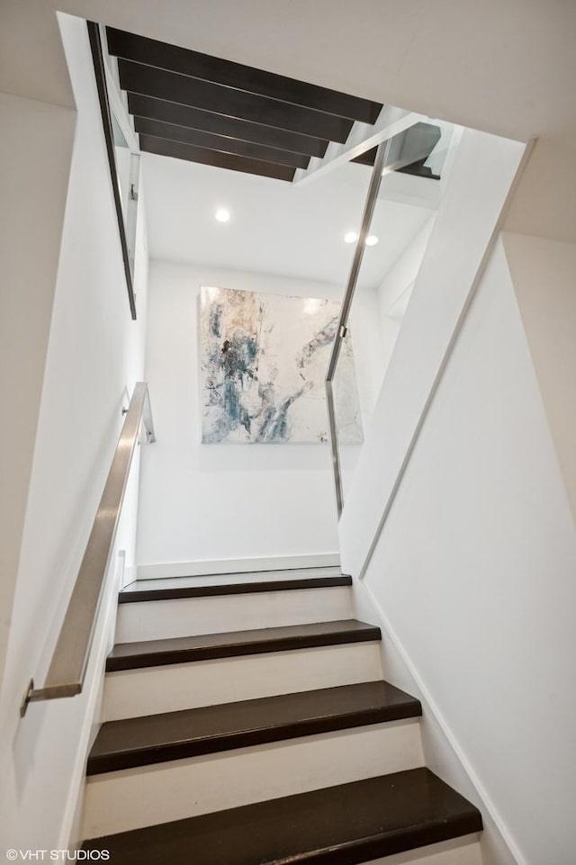 3635 N Paulina St, Chicago, IL 60613 - stairway with recessed lighting