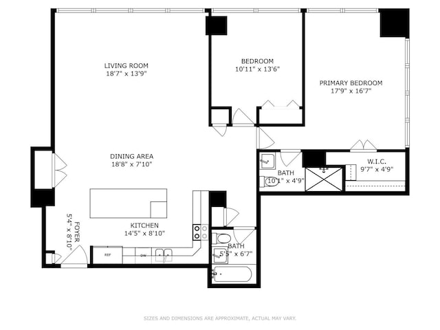 340 W Diversey Pkwy Unit 1020, Chicago, IL 60657 - floor plan / room layout