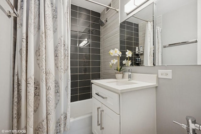 340 W Diversey Pkwy Unit 1020, Chicago, IL 60657 - full bathroom with shower / bathtub combination with curtain and vanity