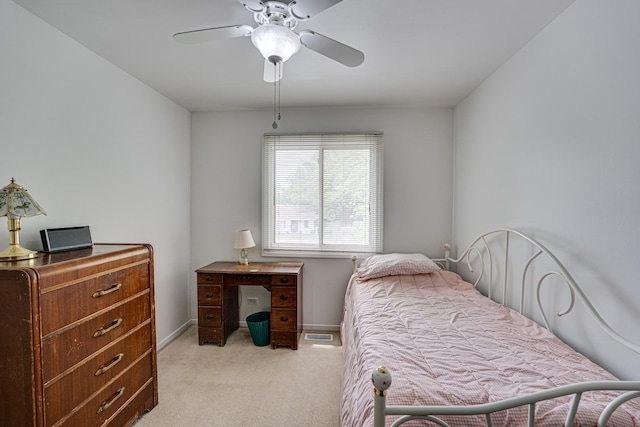 24W474 Surf Ct, Naperville, IL 60540 - bedroom with light colored carpet, baseboards, and ceiling fan