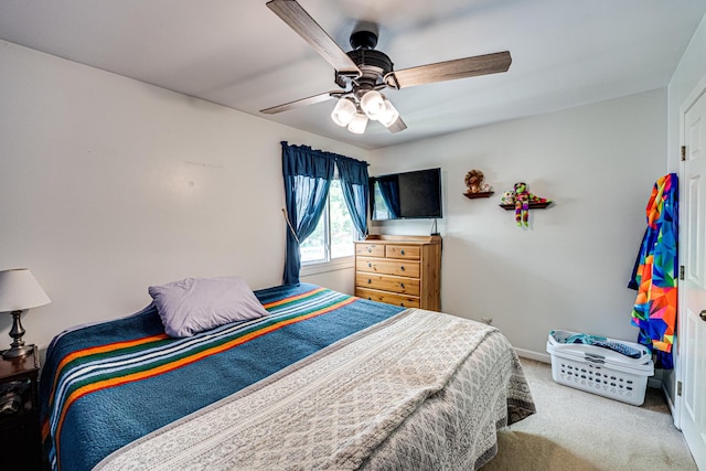 24W474 Surf Ct, Naperville, IL 60540 - bedroom with carpet floors, a ceiling fan, and baseboards