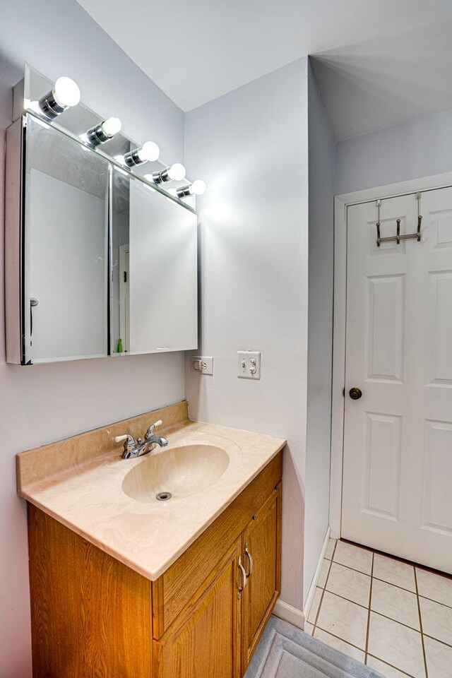 24W474 Surf Ct, Naperville, IL 60540 - bathroom with vanity and tile patterned floors