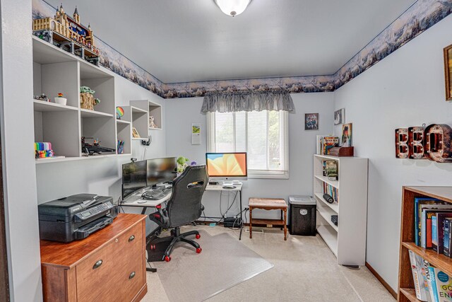 24W474 Surf Ct, Naperville, IL 60540 - carpeted office featuring baseboards