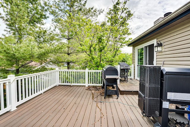 24W474 Surf Ct, Naperville, IL 60540 - wooden deck with a grill
