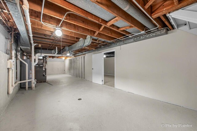 18371 Gladville Ave, Homewood, IL 60430 - unfinished below grade area featuring heating unit