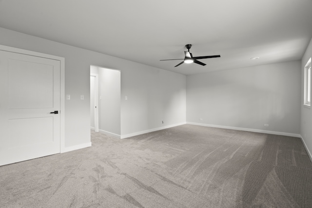22308 S Eastcliff Dr, Joliet, IL 60404 - spare room featuring a ceiling fan and carpet floors