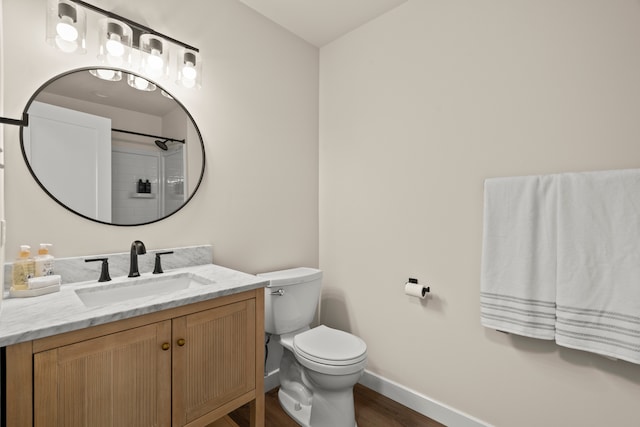 22308 S Eastcliff Dr, Joliet, IL 60404 - bathroom with vanity and wood finished floors