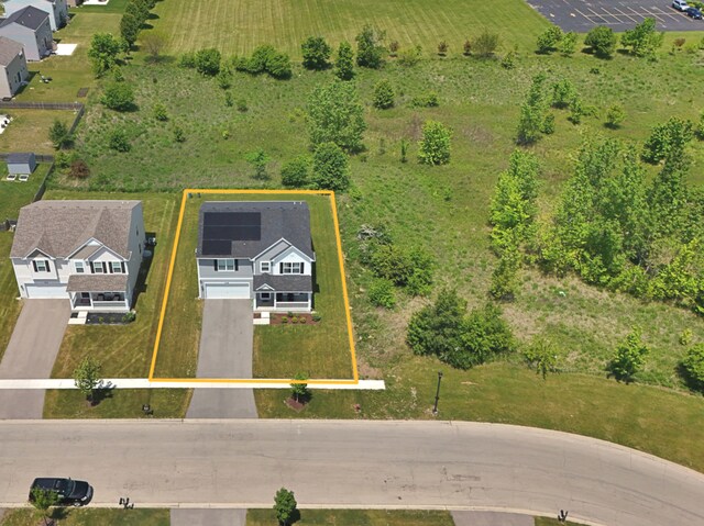 208 Cooper St, Plano, IL 60545 - overview of rural landscape with property parcel outlined