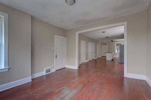 1837 S 50th Ct, Cicero, IL 60804 - unfurnished living room with wood finished floors and a ceiling fan