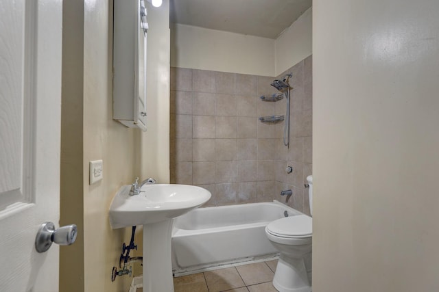 1837 S 50th Ct, Cicero, IL 60804 - bathroom with tile patterned flooring and shower / bath combination