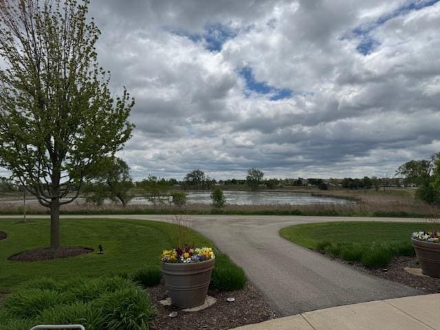 3881 Melody St, Mundelein, IL 60060 - view of asphalt road with a water view