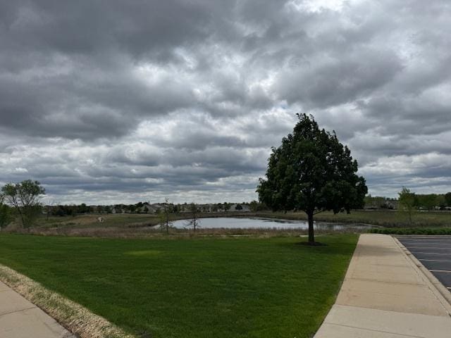 3881 Melody St, Mundelein, IL 60060 - surrounding community featuring a water view and a lawn