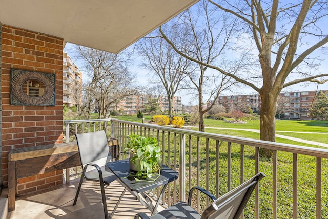 2211 S Highland Ave Unit 1B, Lombard, IL 60148 - view of balcony