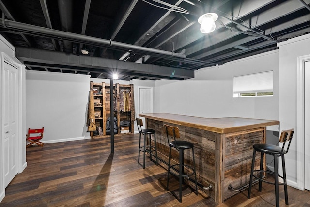1508 Parkside Dr, Plainfield, IL 60586 - indoor dry bar featuring wood finished floors