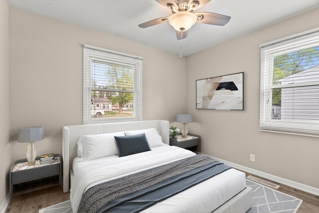 1011 Cypress Ln, Joliet, IL 60435 - bedroom featuring wood finished floors and ceiling fan
