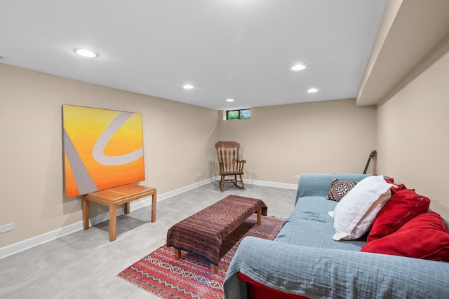 1000 Meadow Rd, Northbrook, IL 60062 - living area featuring recessed lighting and baseboards