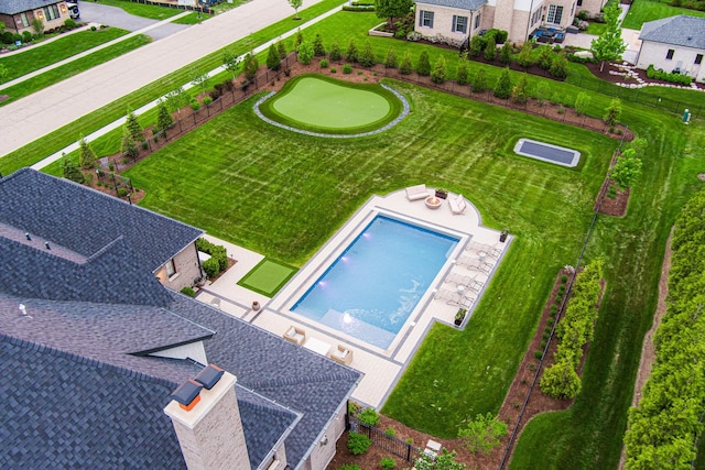5N257 Switchgrass Ln, Saint Charles, IL 60175 - bird's eye view of a pool