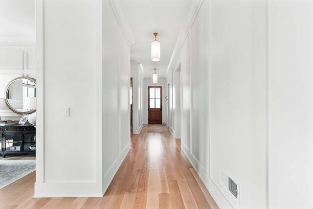 5N257 Switchgrass Ln, Saint Charles, IL 60175 - hall with light wood-type flooring and ornamental molding