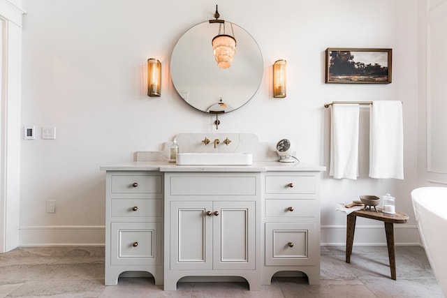 5N257 Switchgrass Ln, Saint Charles, IL 60175 - bathroom with a soaking tub and vanity
