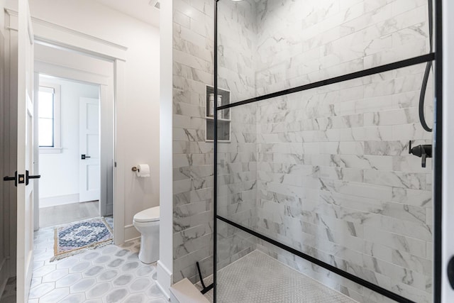 5N257 Switchgrass Ln, Saint Charles, IL 60175 - full bathroom featuring a tile shower and toilet